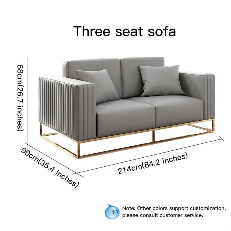 Grey Sectional Sofa Double Seat
