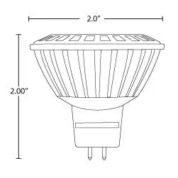 Halco MR16/3M4BLU/NFL/LED MR16 Narrow Flood Blue Lamp