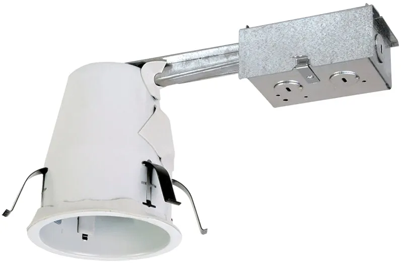 Halo E4RTATSB Recessed Housing, 4 in Dia Recessed Can, Steel :EA: QUANTITY: 1