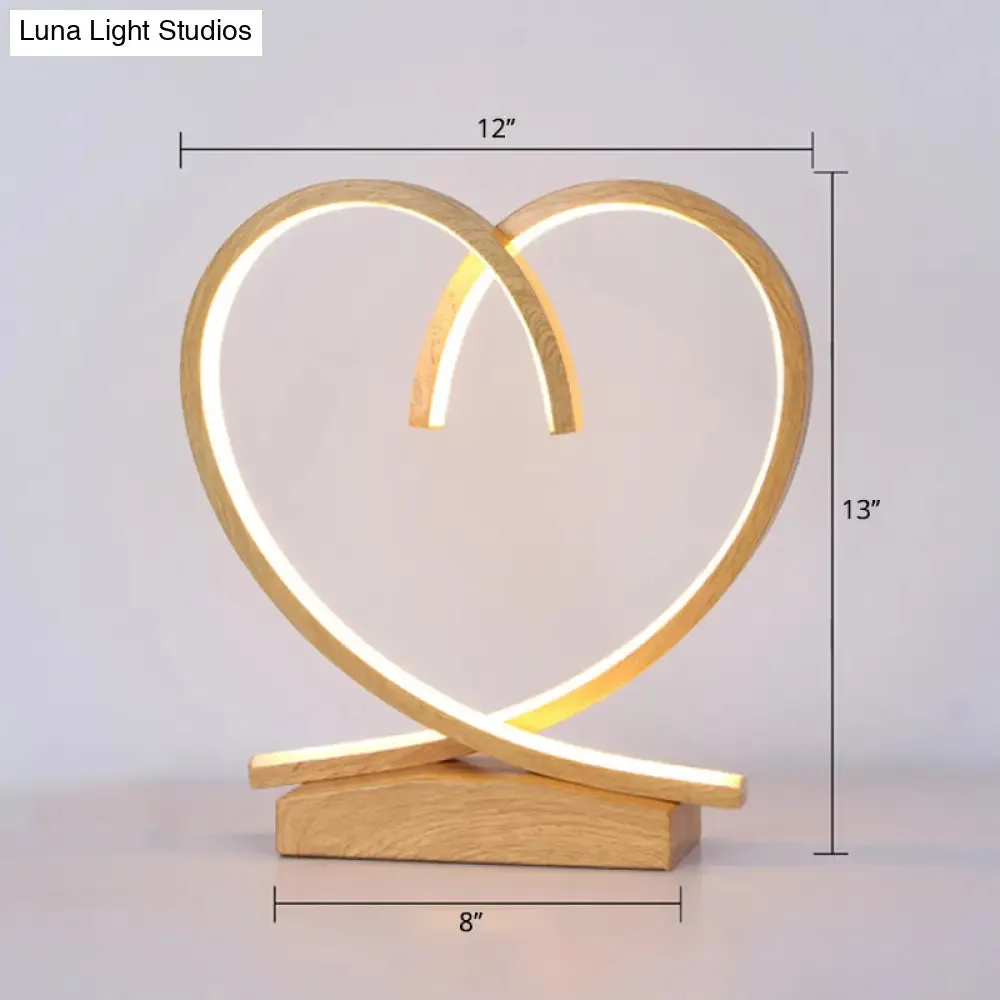 Halo Ring LED Nightstand Lamp – Stylish Table Light for Bedroom