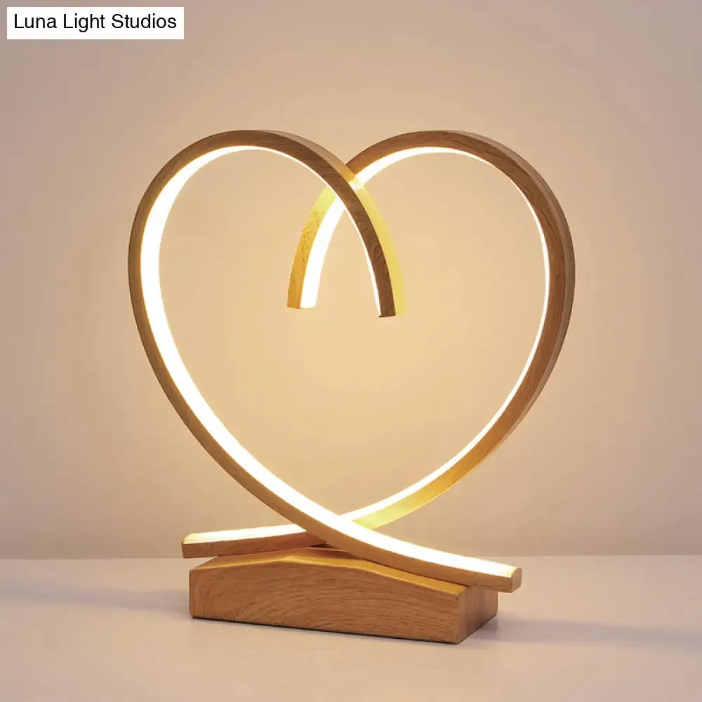 Halo Ring LED Nightstand Lamp – Stylish Table Light for Bedroom