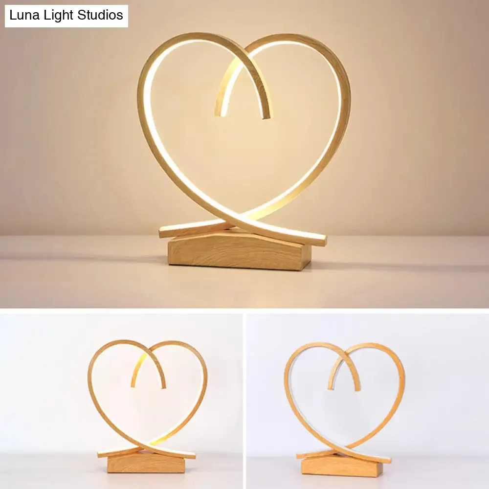 Halo Ring LED Nightstand Lamp – Stylish Table Light for Bedroom