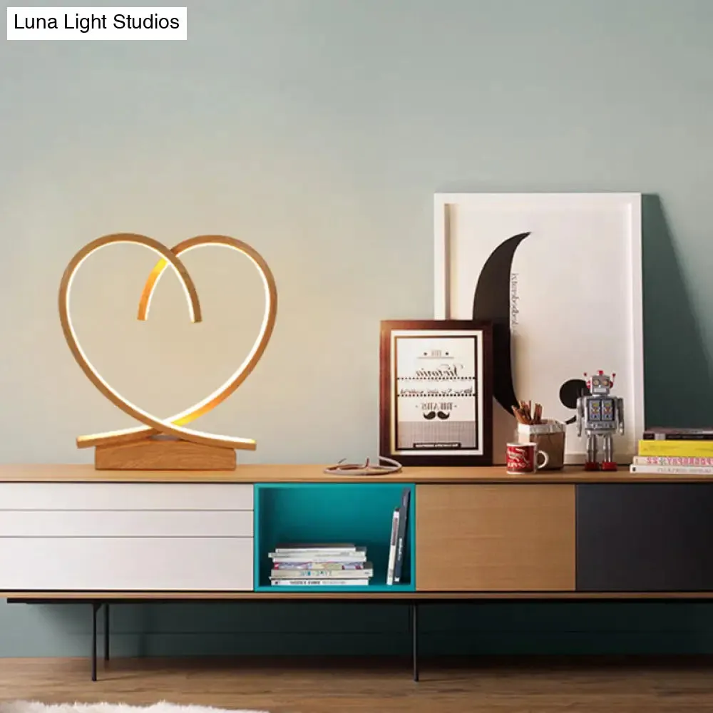 Halo Ring LED Nightstand Lamp – Stylish Table Light for Bedroom