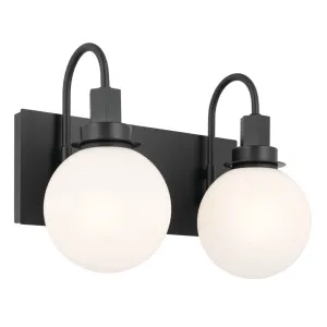 Hex 14 in. 2 Lights Vanity Light Black Finish