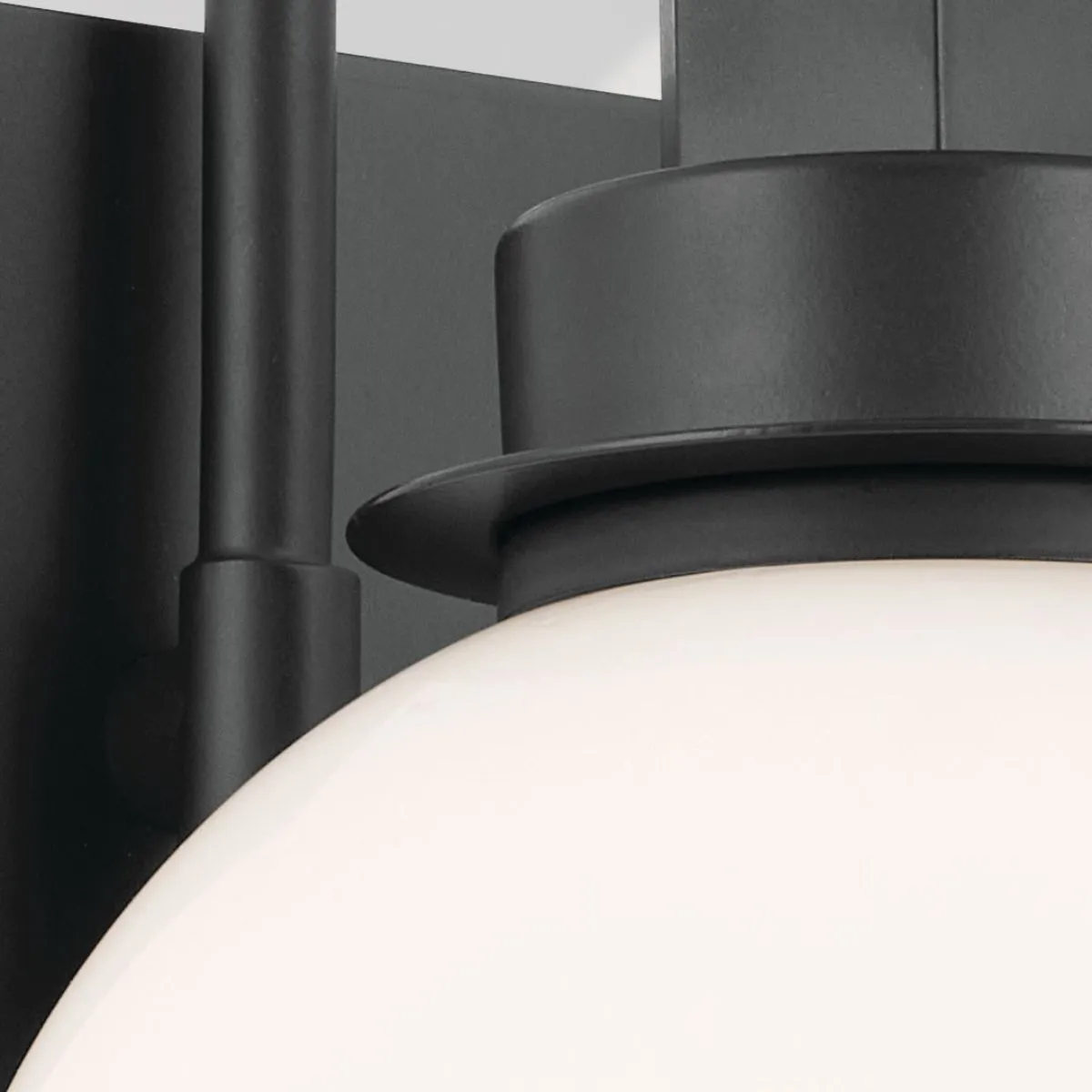 Hex 14 in. 2 Lights Vanity Light Black Finish