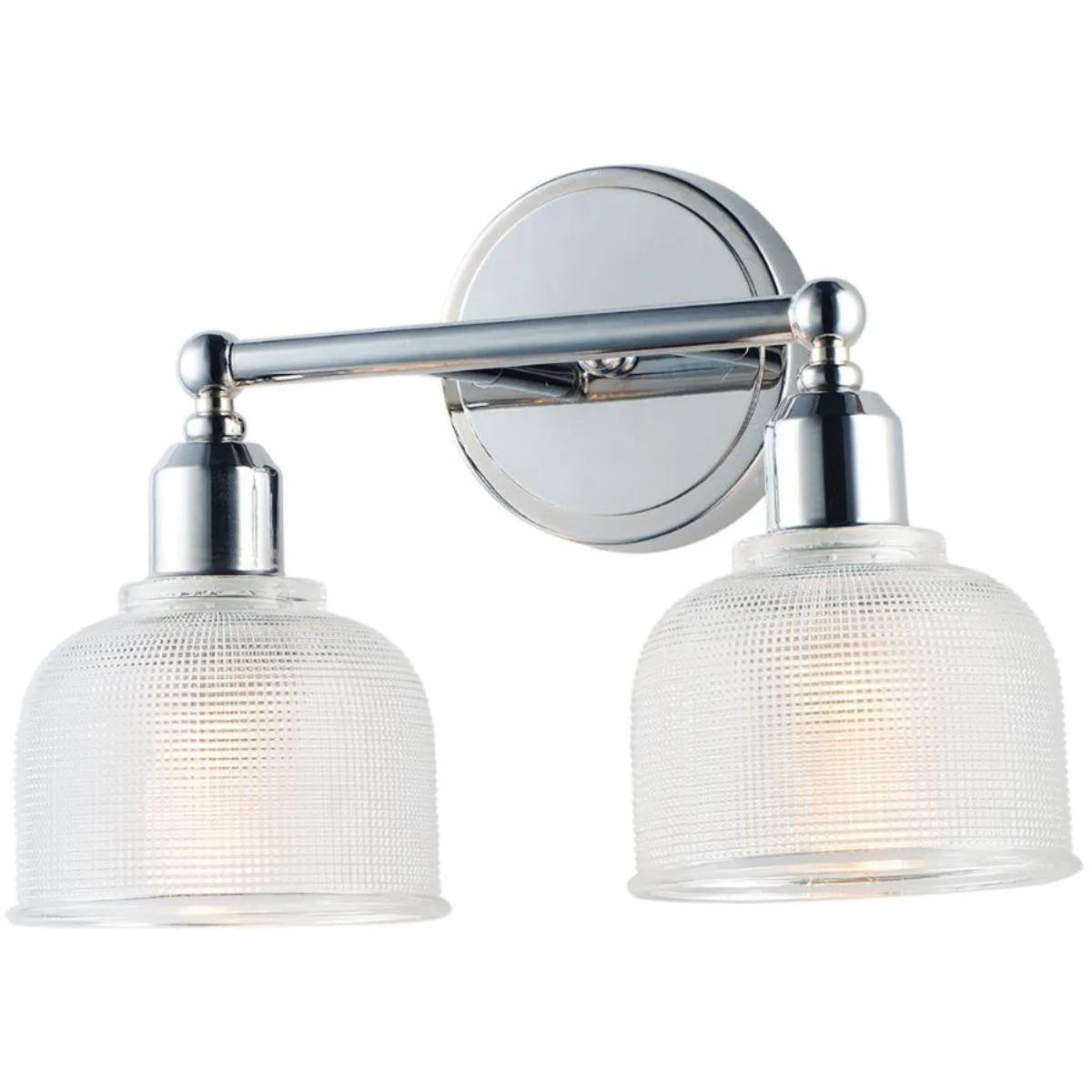 Hollow 14 in. 2 Lights Vanity Light Polished Chrome Finish