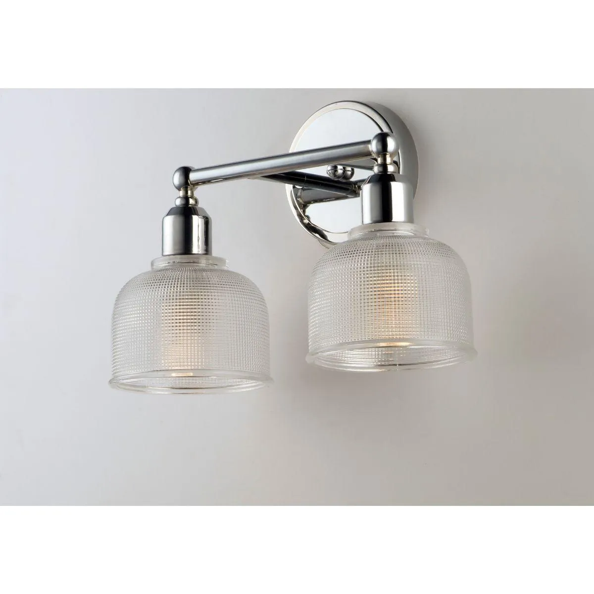 Hollow 14 in. 2 Lights Vanity Light Polished Chrome Finish