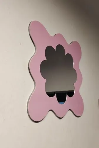 Homelyarts Aesthetic Mirror, Wall Mirror, Valentines Day Gift, Small Wall Mirror, Baby Mirror, Mirror for Women Makeup Salon, Durable & Clear Reflection