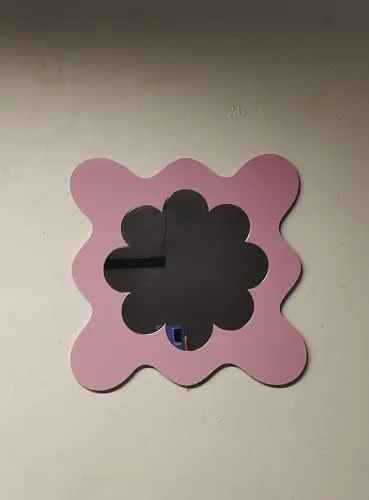 Homelyarts Aesthetic Mirror, Wall Mirror, Valentines Day Gift, Small Wall Mirror, Baby Mirror, Mirror for Women Makeup Salon, Durable & Clear Reflection
