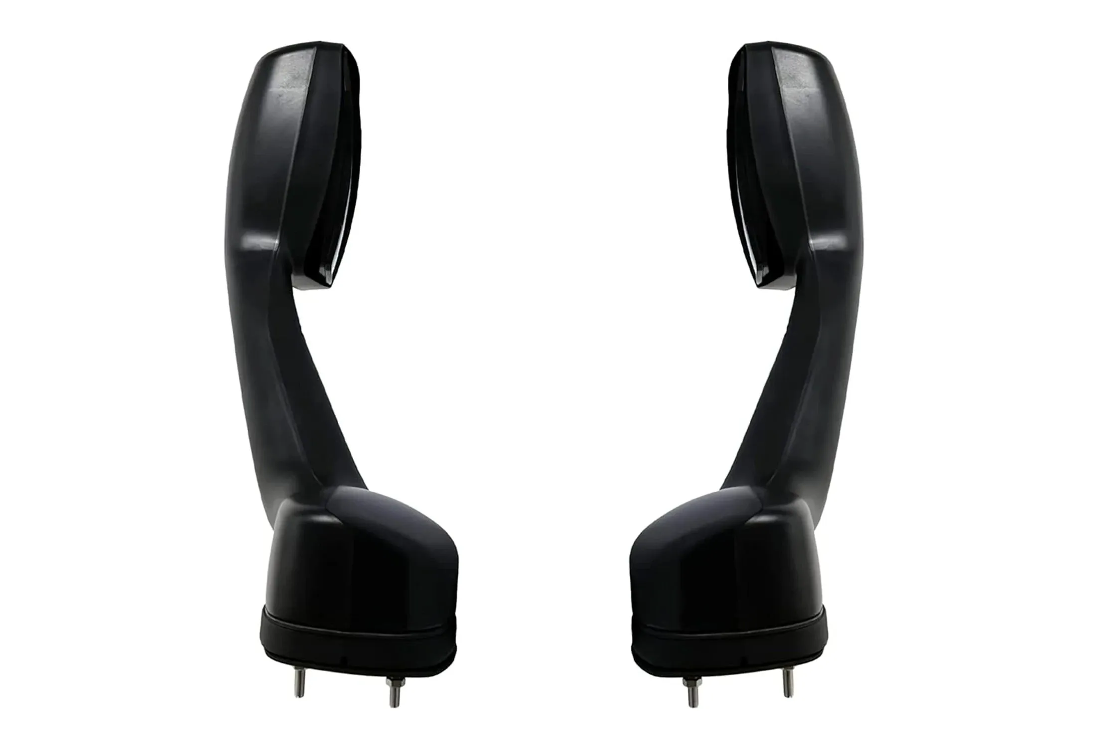 Hood Mirrors Black Set Peterbilt 587