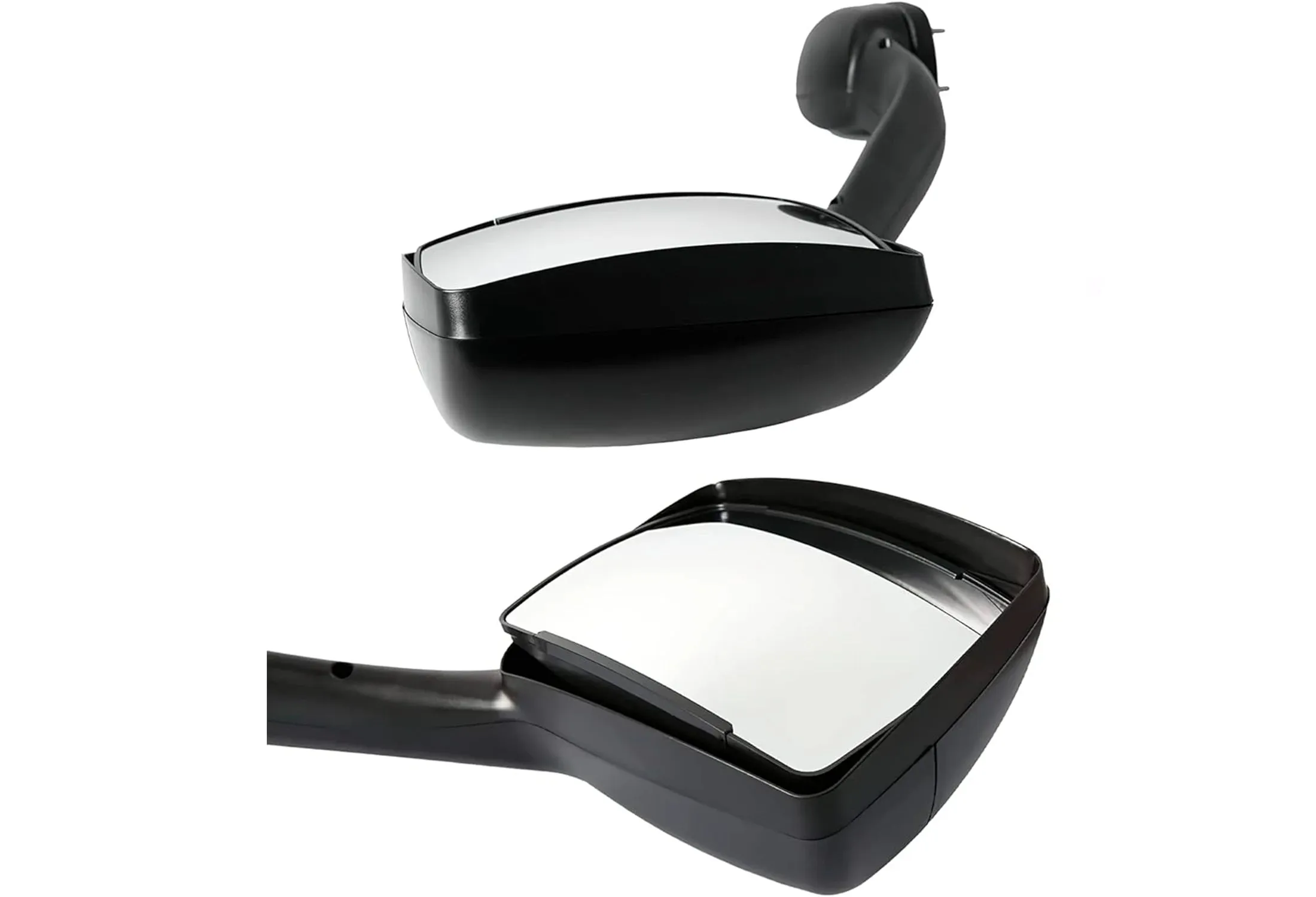 Hood Mirrors Black Set Peterbilt 587