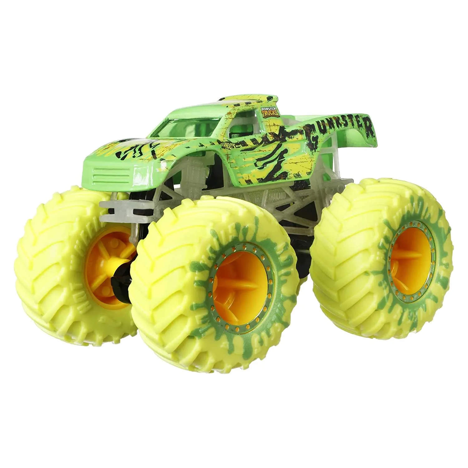 Hot Wheels Monster Trucks Glow In The Dark Multipack of 10 Collectible for Gift for Kids Ages 4 