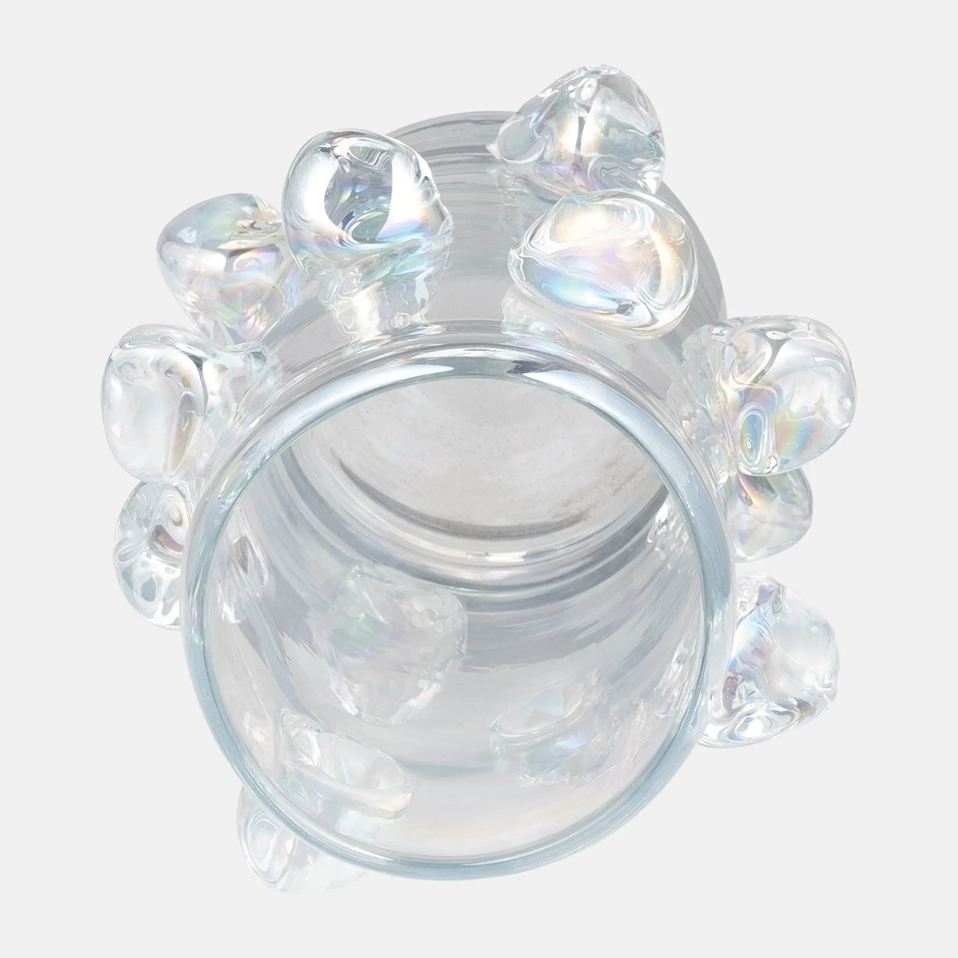 Irid Vase W/ Knots