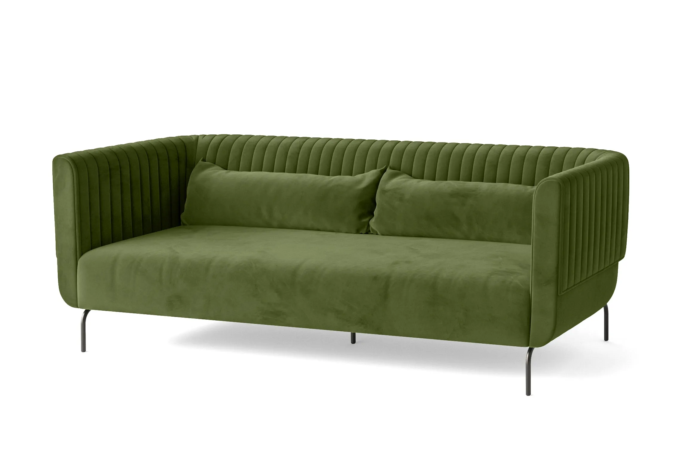 Jackson 3 Seater Sofa Lime Velvet
