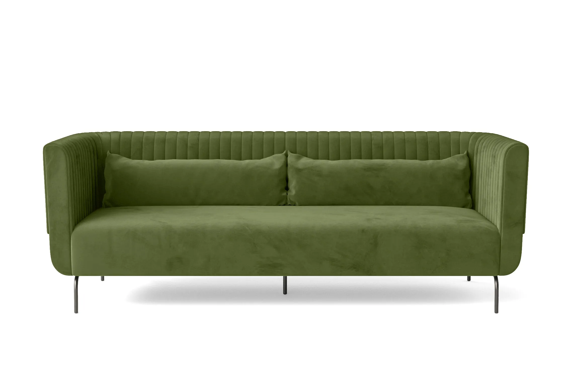 Jackson 3 Seater Sofa Lime Velvet