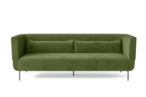 Jackson 3 Seater Sofa Lime Velvet