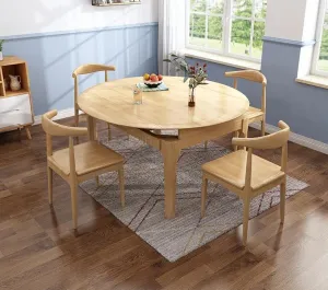 Japanese Solid Wood Folding Dining Table