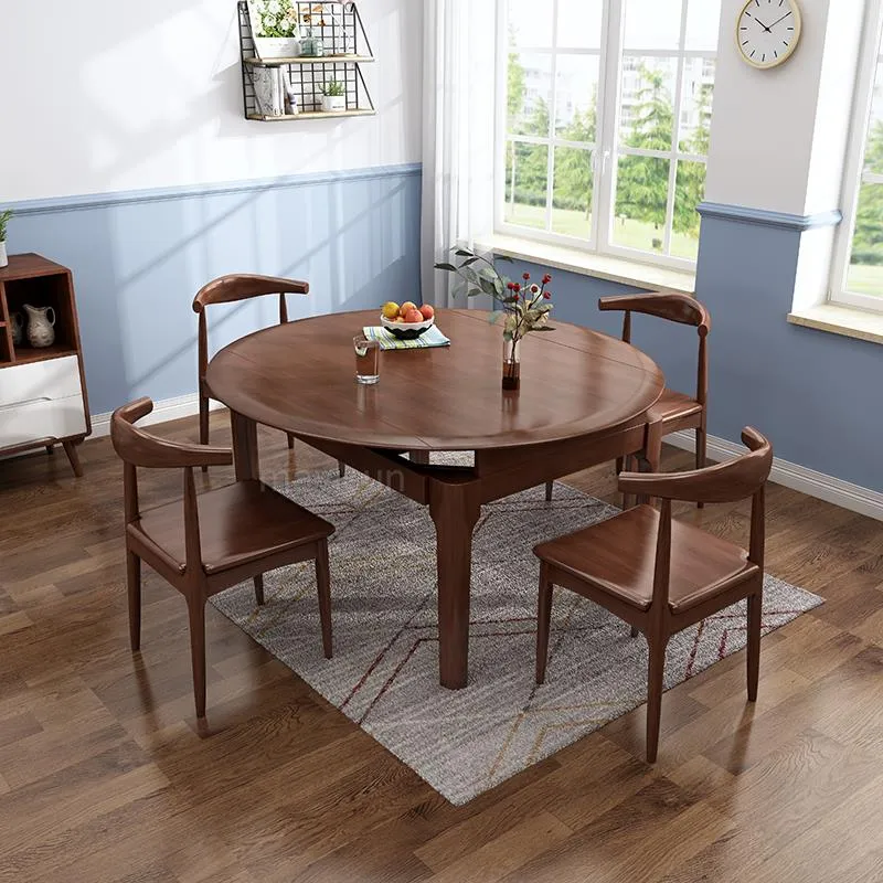 Japanese Solid Wood Folding Dining Table