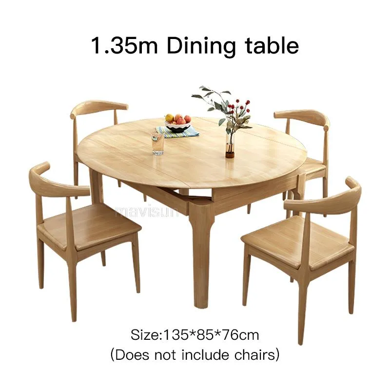 Japanese Solid Wood Folding Dining Table