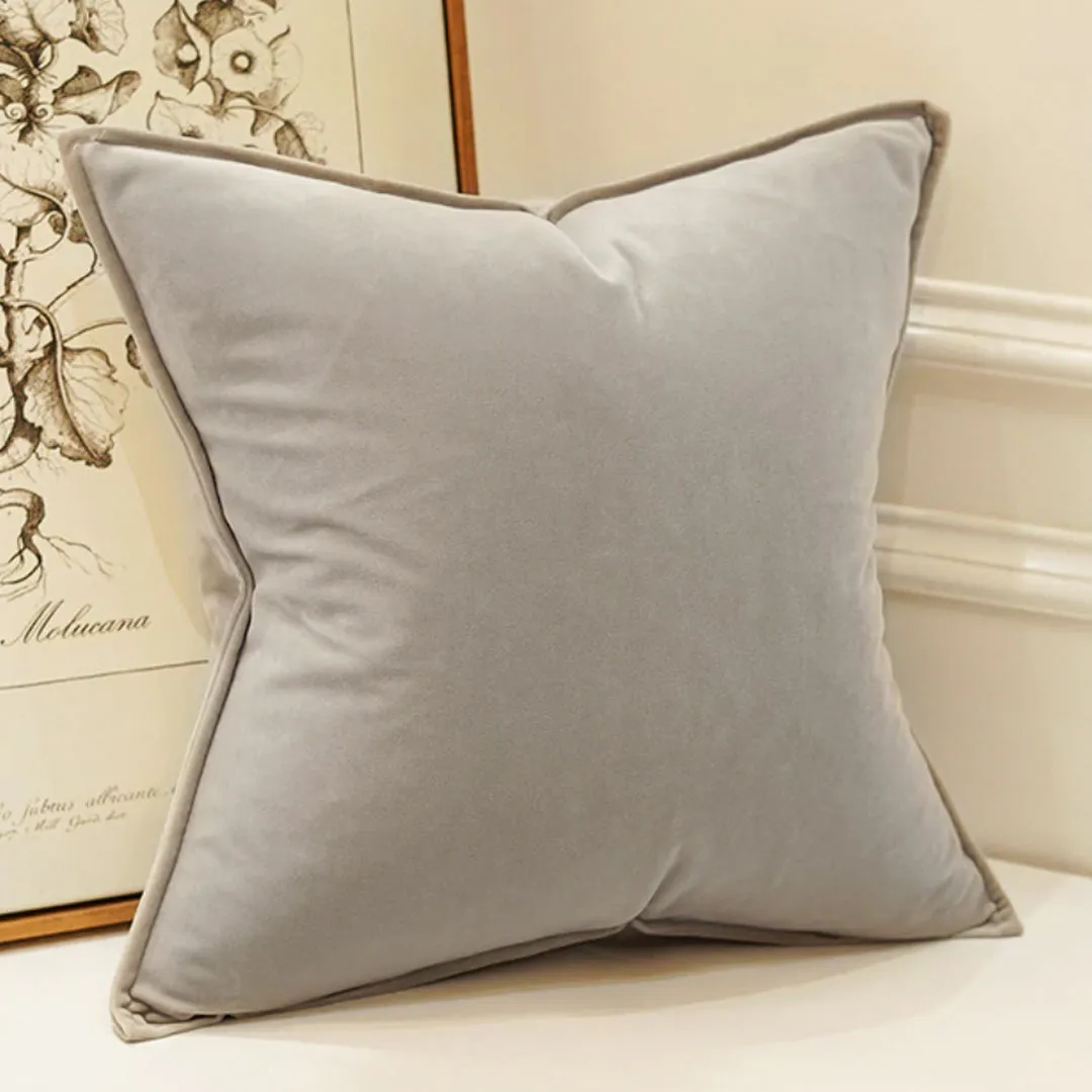 Jodie Handmade Cushion Cover - 45 x 45 - Soft Grey