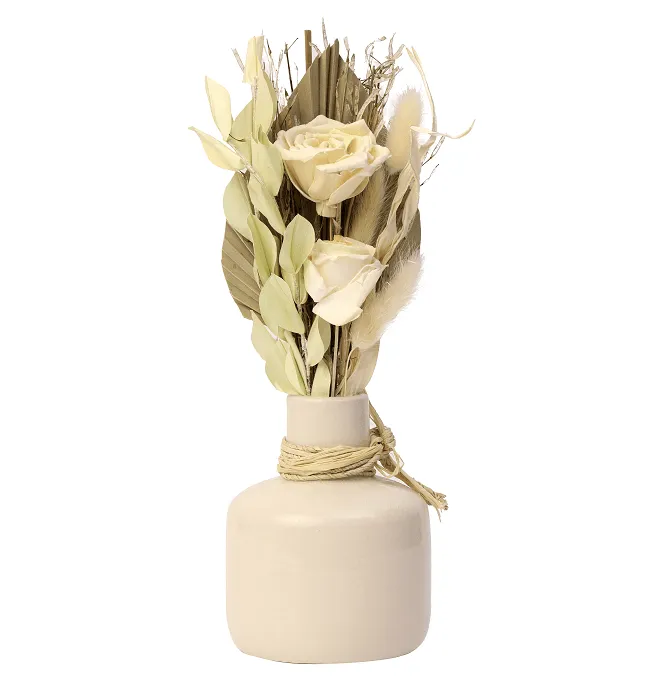 Lea Dried Yellow Delight small vase