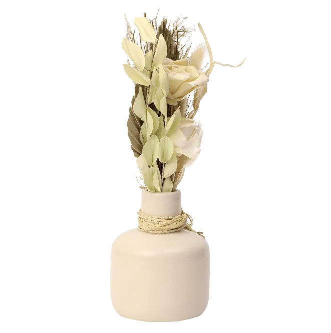 Lea Dried Yellow Delight small vase