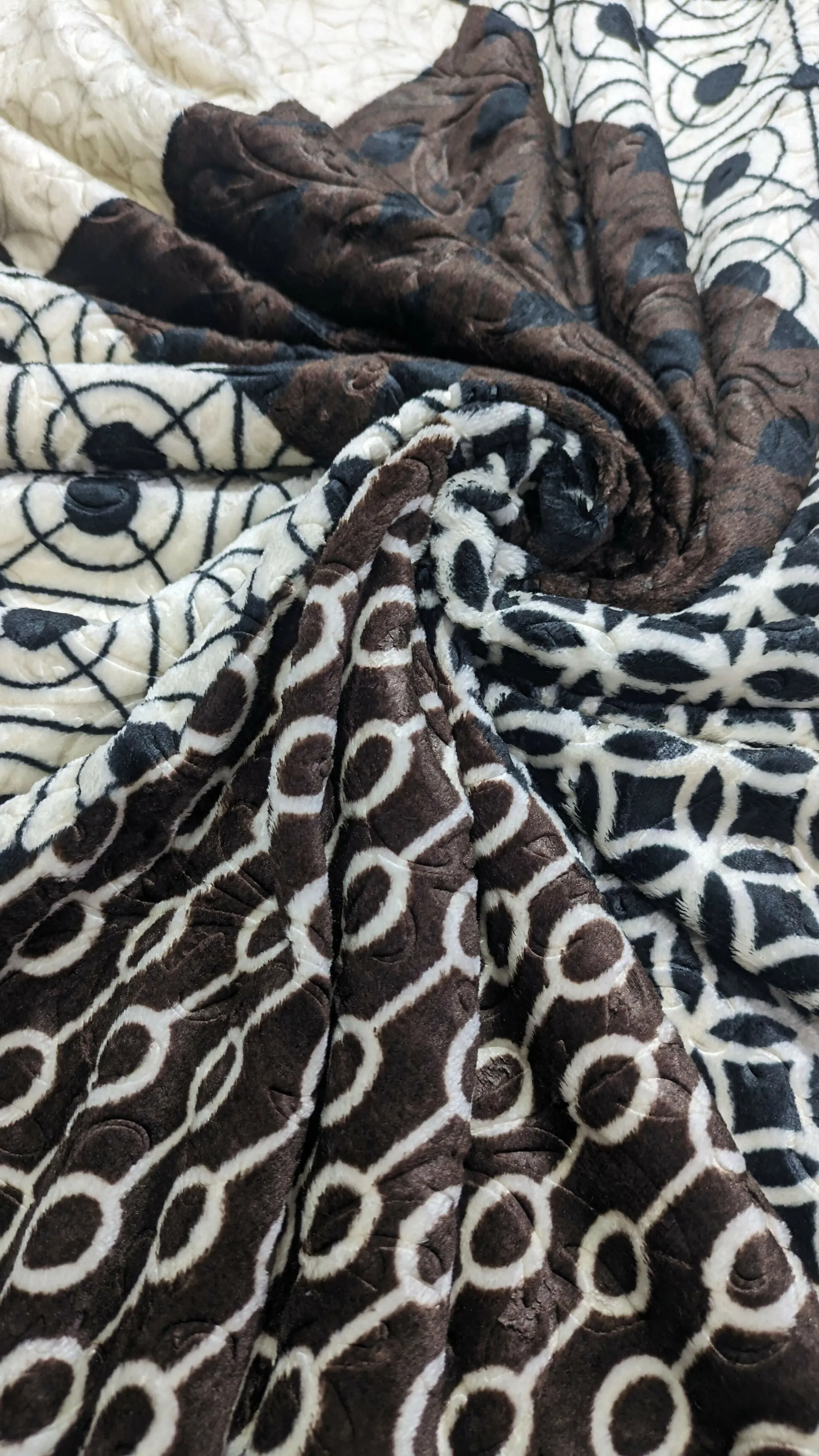 Leaf Double Bed Fleece - Fd44