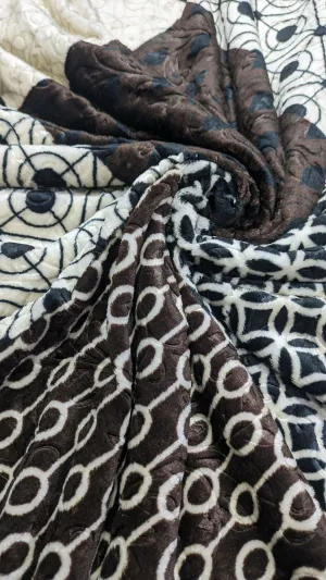 Leaf Double Bed Fleece - Fd44