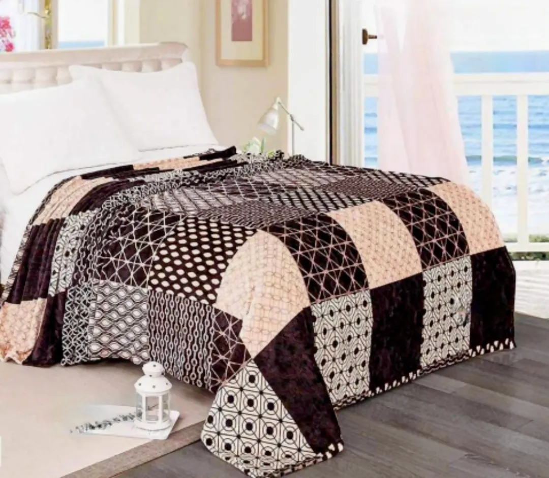 Leaf Double Bed Fleece - Fd44