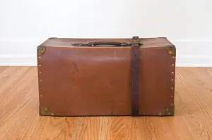 Leather Trunk Side Table