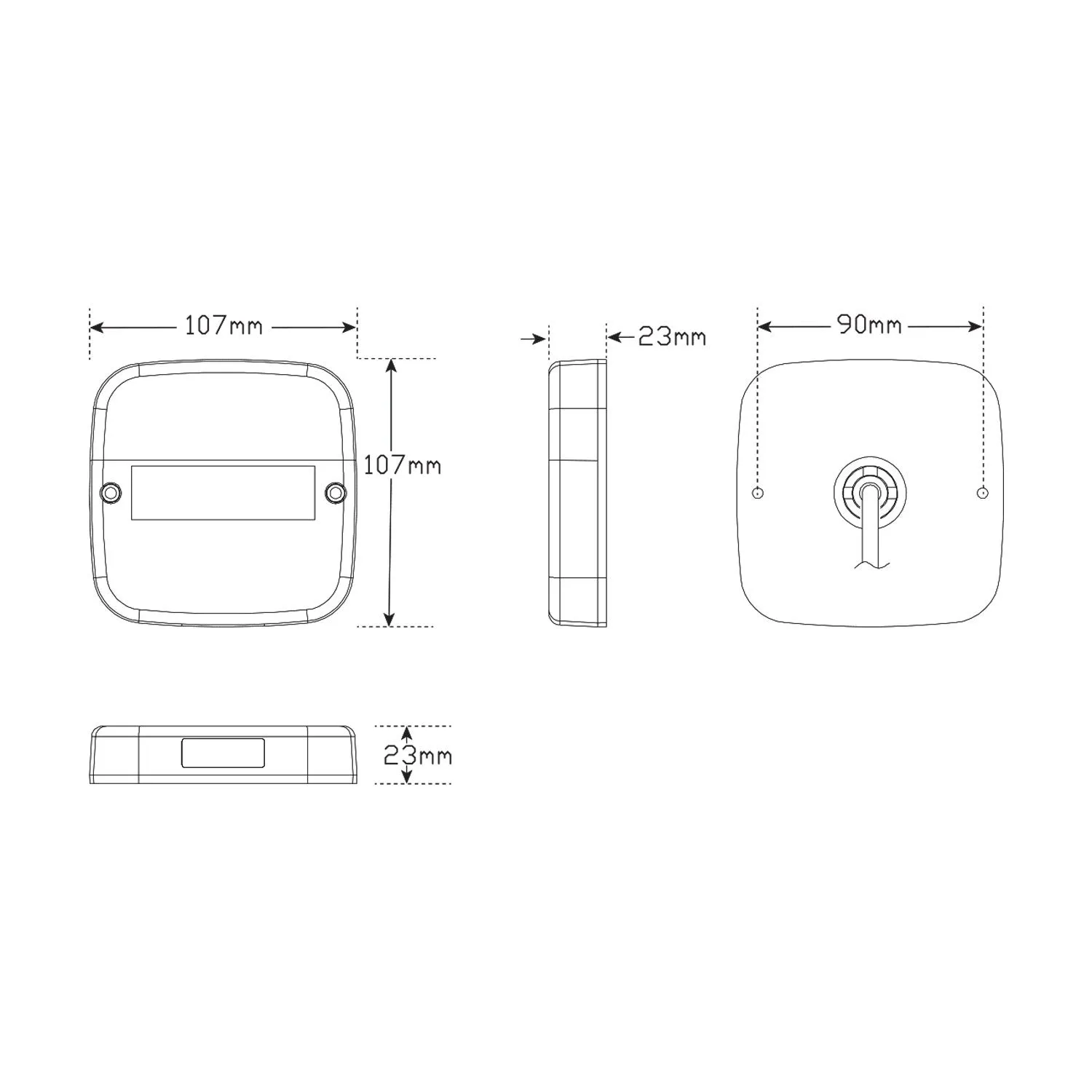 LED Autolamps 99ARL2/10 Trailer Lamp and Cable Kit