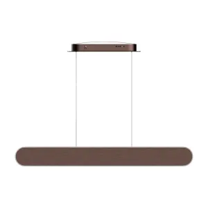 LED Pendant Light Fixture, Dimmable, 3000K (Warm White), Brushed Brown (P2171-900)