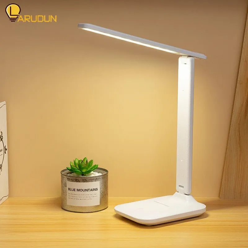 LED Table Lamp - USB Chargeable with Dimmable Features