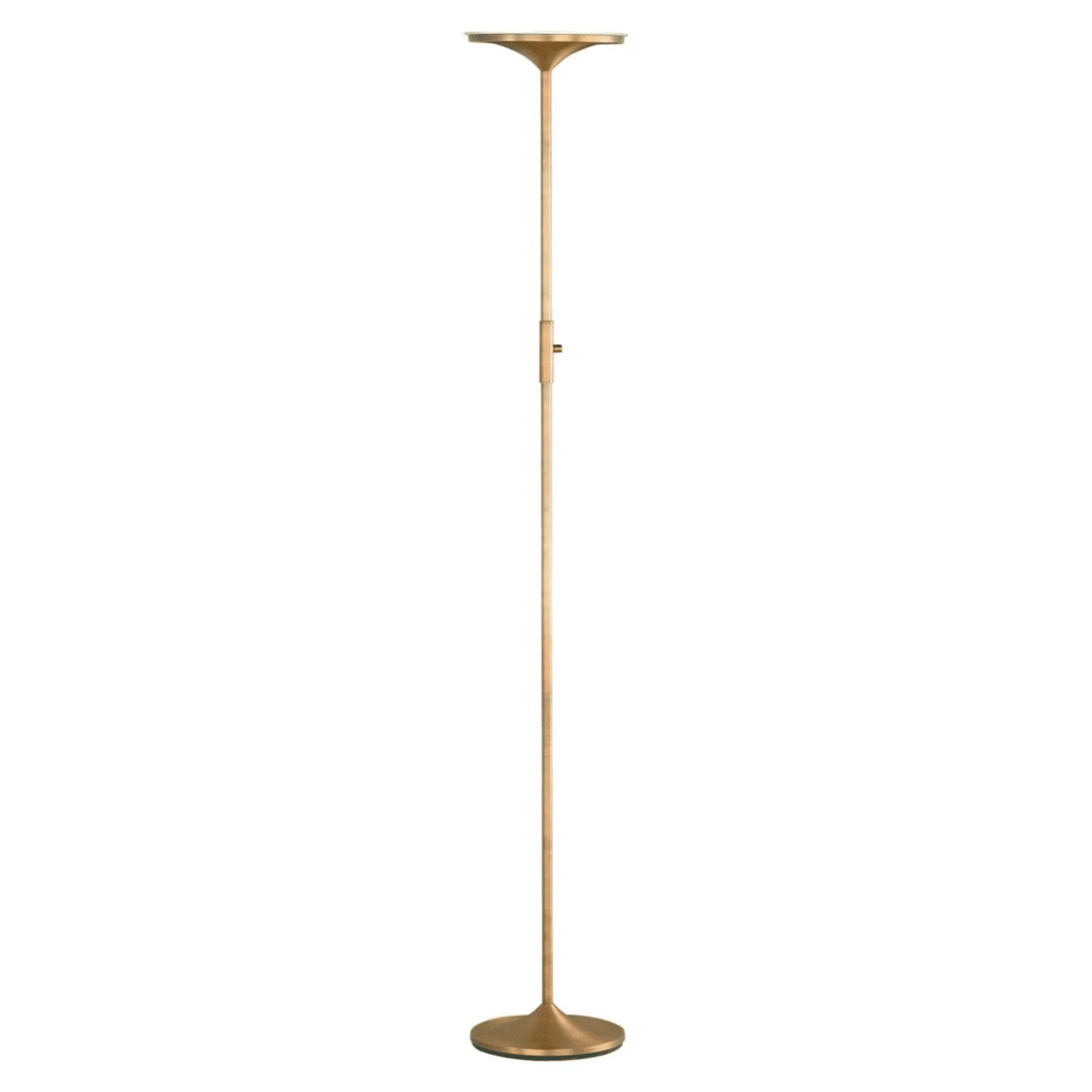 Leipzig LED Torchiere in Antique Brass