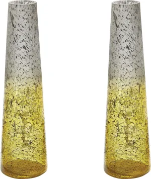 Lemon Ombre Snorkel Vase