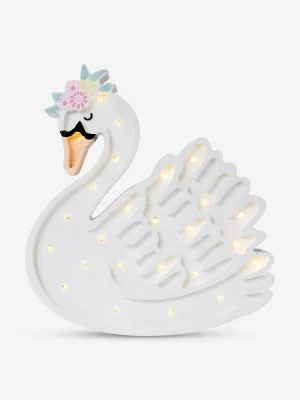 Little Lights Swan Lamp in White (36x31.5x5.5 cm)