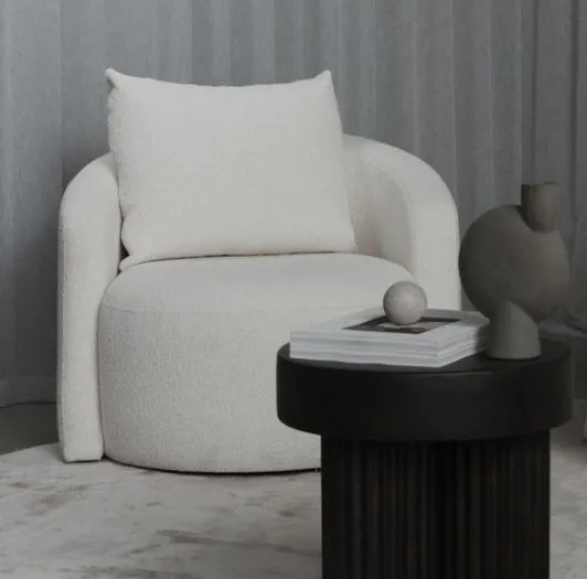LUPIN ARM 1 SEATER LIGHT GREY in stock