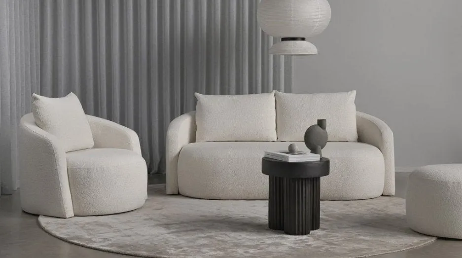 LUPIN ARM 1 SEATER LIGHT GREY in stock