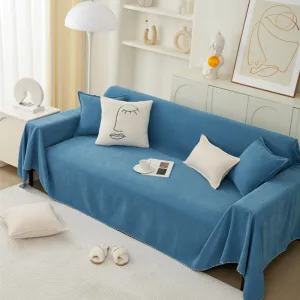 Mabel Chenille Reversible Blanket Sofa Cover