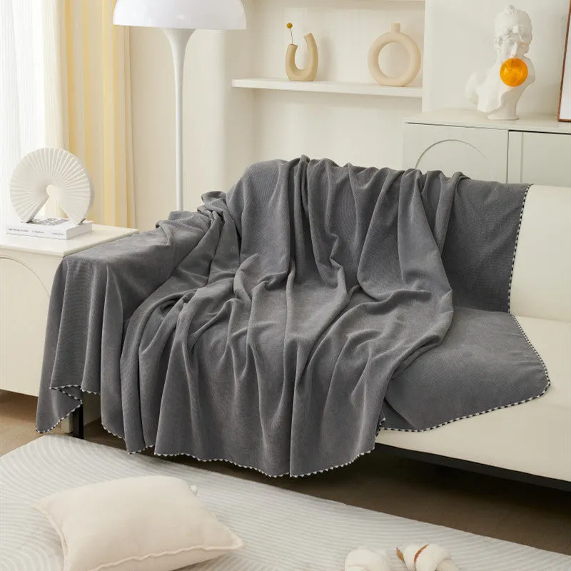 Mabel Chenille Reversible Blanket Sofa Cover