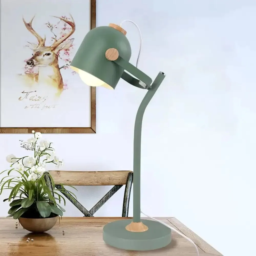 Macaron Desk Light: Stylish and Rotatable, Metal Reading Light for Study Room