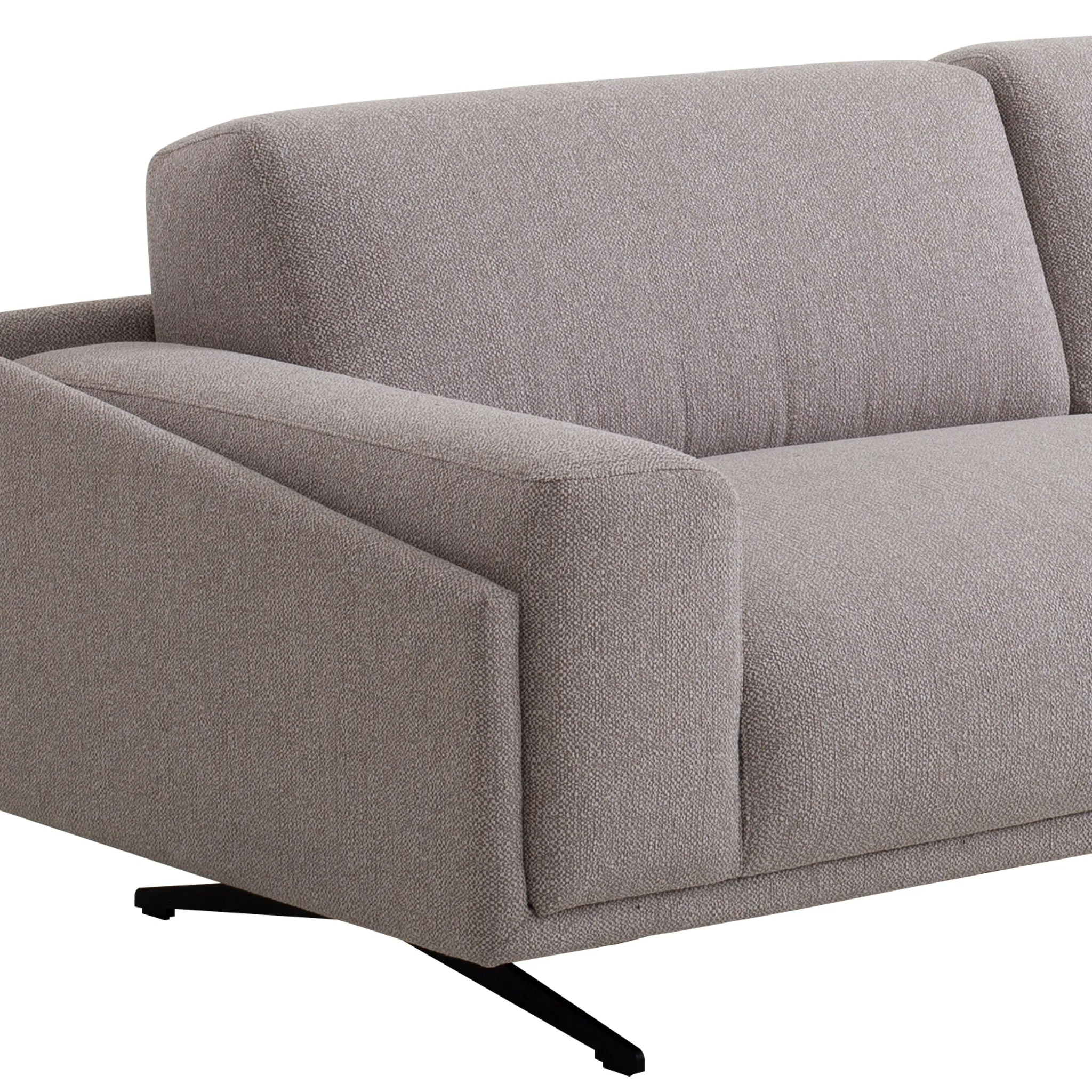 Marat 3 Seater Fabric Sofa - Dusty Grey