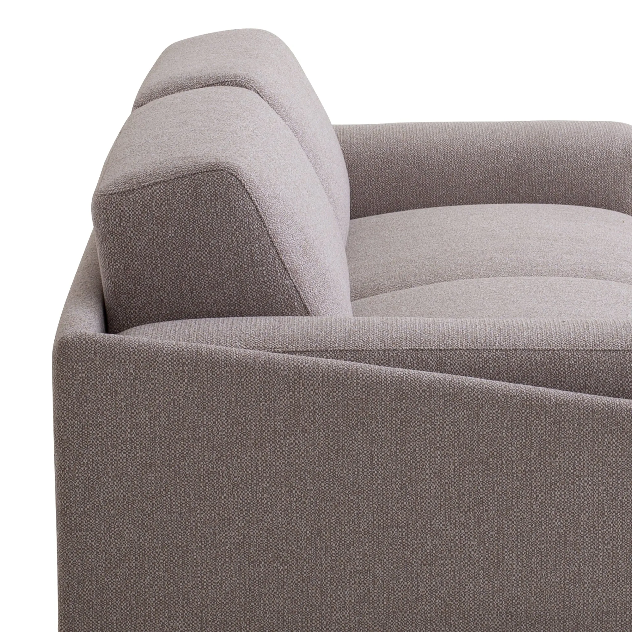 Marat 3 Seater Fabric Sofa - Dusty Grey