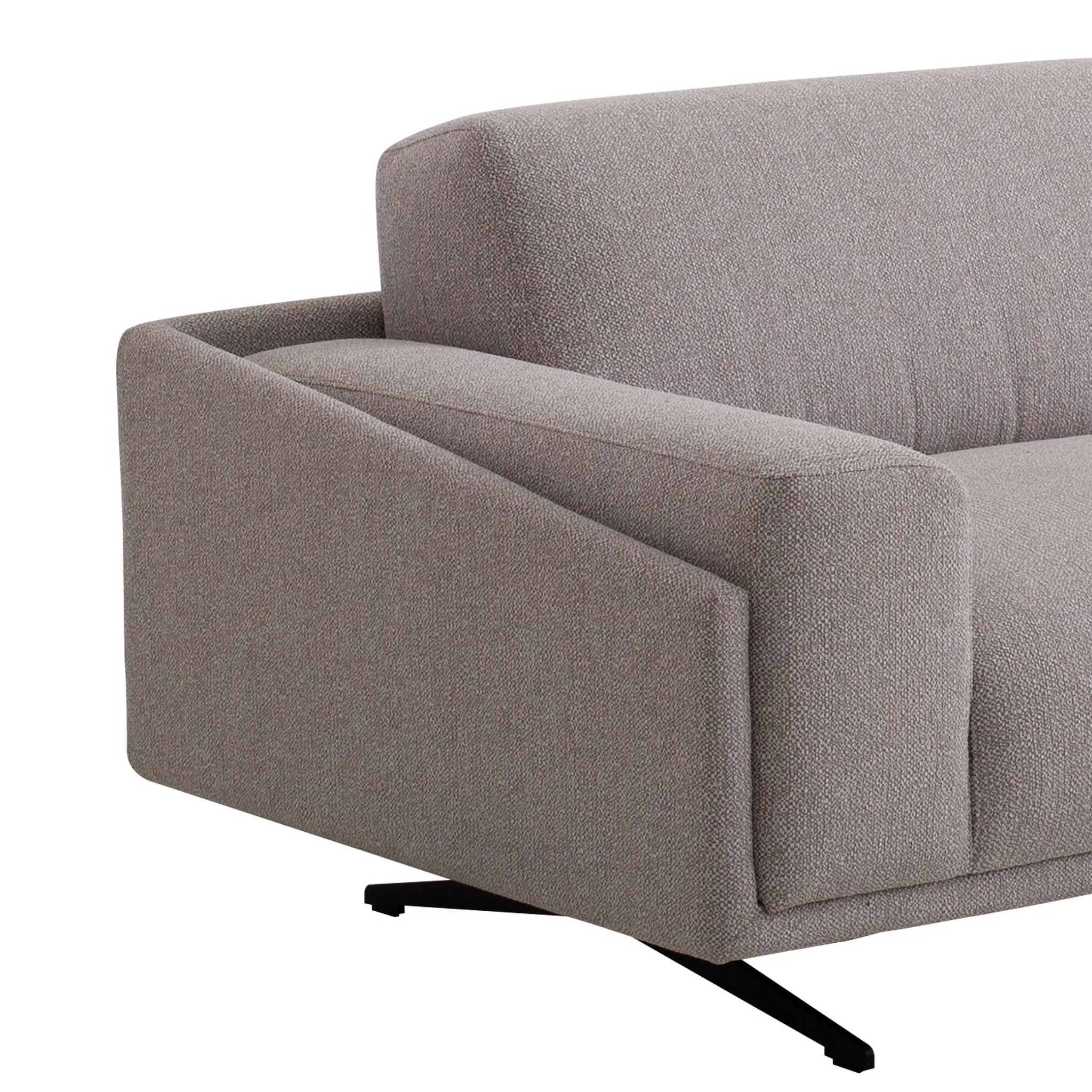 Marat 3 Seater Fabric Sofa - Dusty Grey
