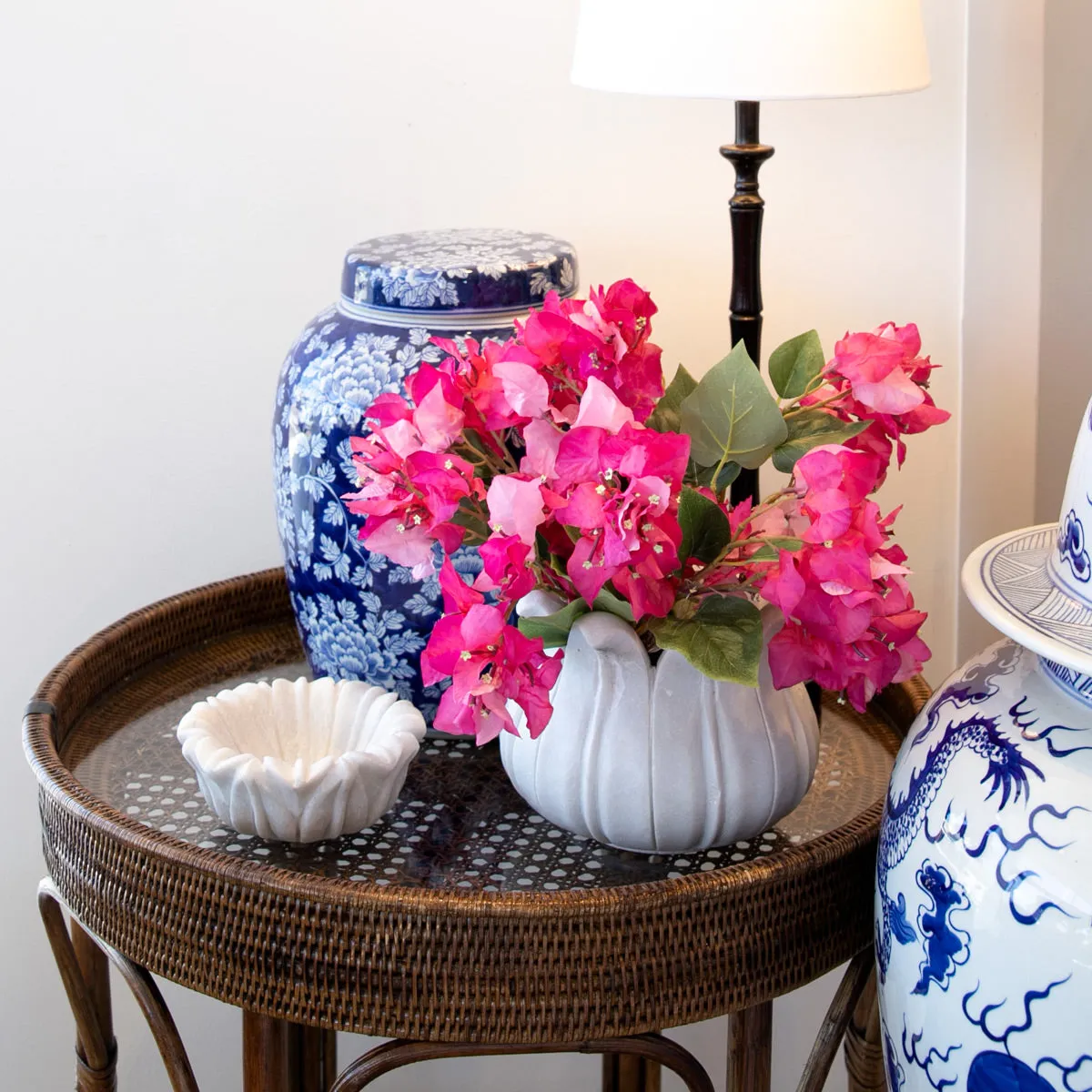 Marble Lotus Vases