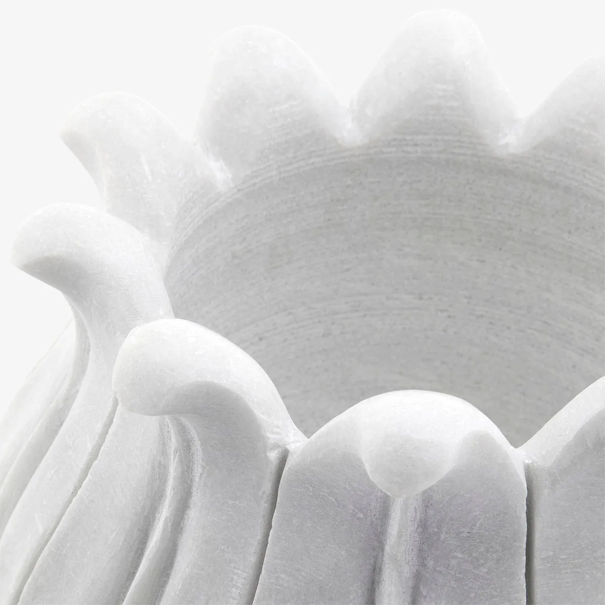 Marble Lotus Vases