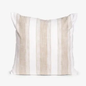 Mica Broad Stripe Cushion Cover (Beige)