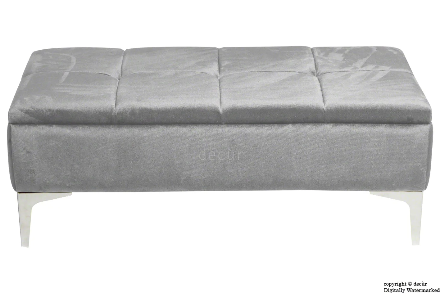 Mila Modern Buttoned Footstool - All Fabrics & Colours