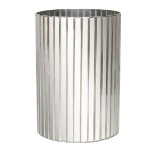 MIRRORED WASTEBASKET