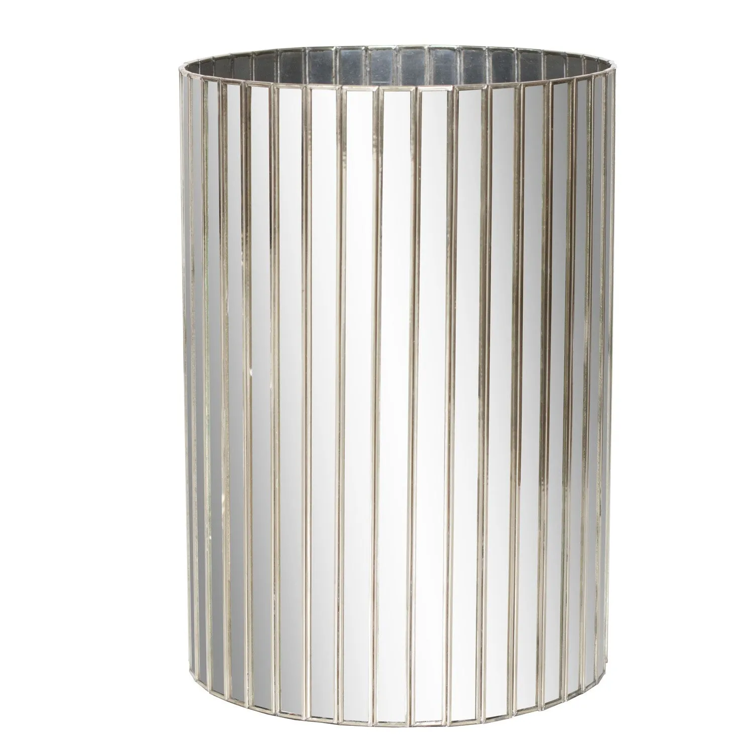 MIRRORED WASTEBASKET